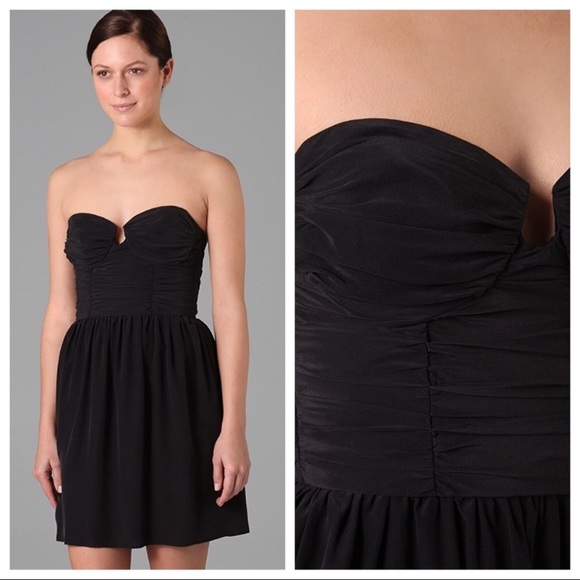 Zimmerman Ruched Bustier Dress in Yellow - Picture 5 of 7